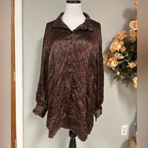 Ralph Lauren Multicolor Paisley Silk Blouse